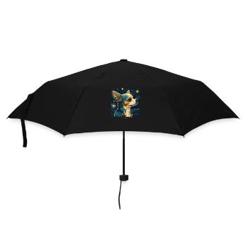 Chihuahua | Van Gogh Kunst Sternennacht Schöner - Regenschirm (klein) - Schwarz - Vorne