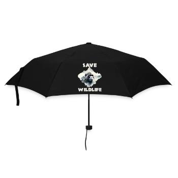Sauver la faune chimpanzé - Parapluie standard - noir - Devant