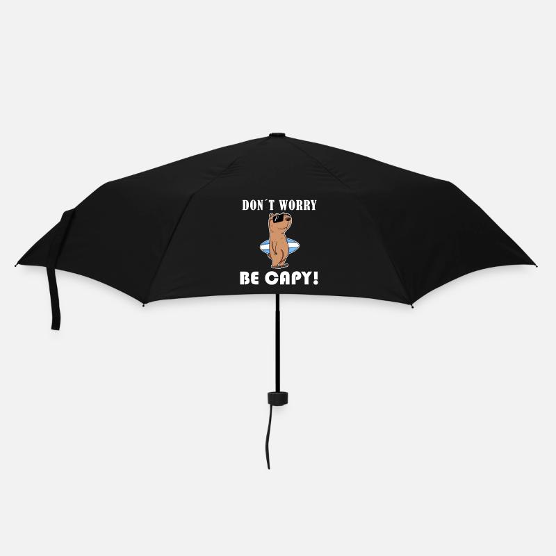 Capybara Wasserschwein Capybaras - Umbrella (small) - black