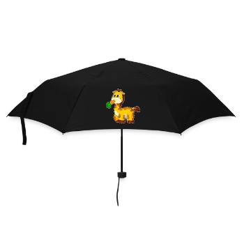 Giraffe Karotte  - Regenschirm (klein) - Schwarz - Vorne