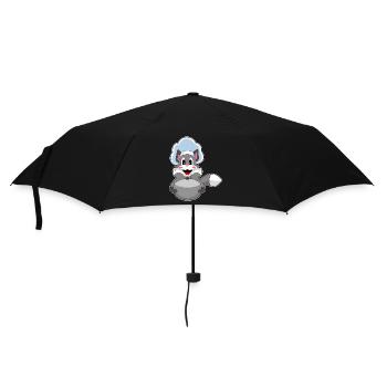 Cat Cook Cooking Pot Cooking - Umbrella (small) - black - Front
