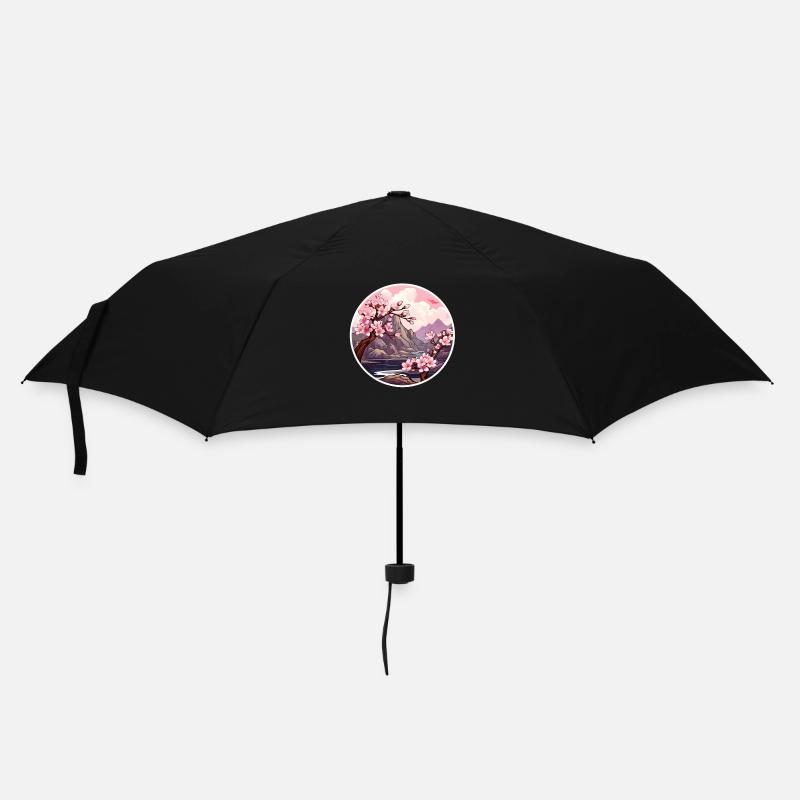 Cerisier en fleurs - Parapluie standard - noir