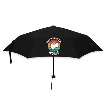 Your Job Could Be Worse Toilet Paper - Umbrella (small) - black - Front