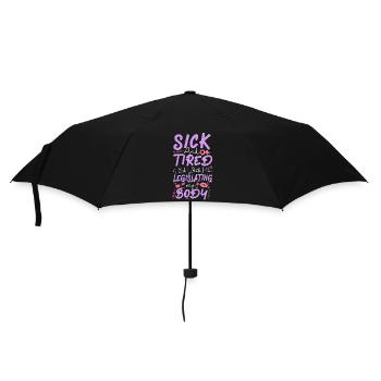 Feminist Sick & Tired Of Old White - Regenschirm (klein) - Schwarz - Vorne