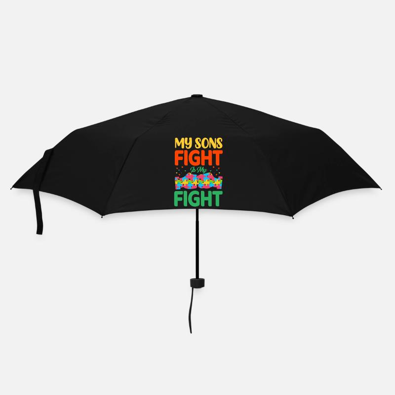 Autismus Autist - Regenschirm (klein) - Schwarz