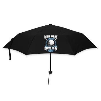 Gods Play Golf Funny Golf Player Golfing - Umbrella (small) - black - Front