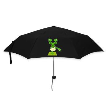 Frosch Handstand Workout Gymnastik - Regenschirm (klein) - Schwarz - Vorne