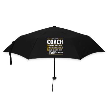 Mannschaft Trainer Und Coach - Regenschirm (klein) - Schwarz - Vorne