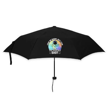 Ich kann deinen Schuss blockieren Beachvolleyball - Regenschirm (klein) - Schwarz - Vorne