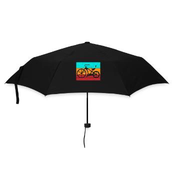 L’amour des motards dans un style rétro pour les fans de moto sportive - Parapluie standard - noir - Devant