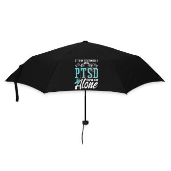 It's Ok To Struggle With PTSD - Umbrella (small) - black - Front