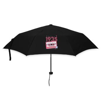 Vintage 1935 Geburtstag Retro Geschenk - Regenschirm (klein) - Schwarz - Vorne