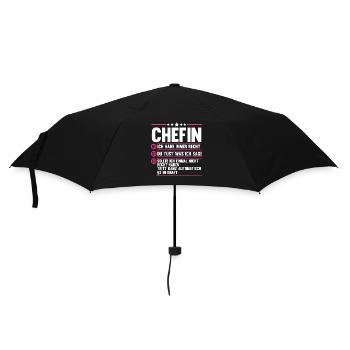 Arbeit Kollegen Büro Teamleiter Führungskraft Chef - Regenschirm (klein) - Schwarz - Vorne