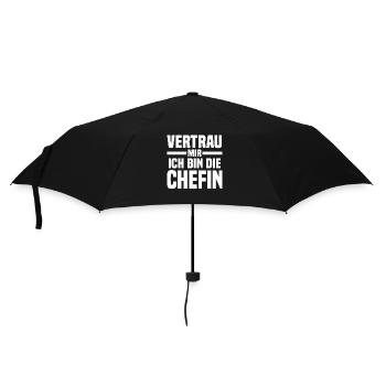 Arbeit Kollegen Büro Teamleiter Führungskraft Chef - Regenschirm (klein) - Schwarz - Vorne