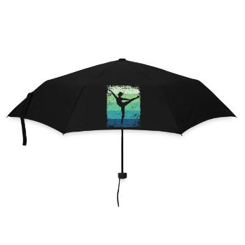 Ballett Tänzer Vintage Mann Ballerino - Regenschirm (klein) - Schwarz - Vorne