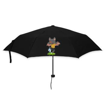 Joueur de football chauve-souris Soccer - Parapluie standard - noir - Devant