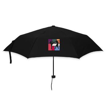Arts martiaux - Parapluie standard - noir - Devant
