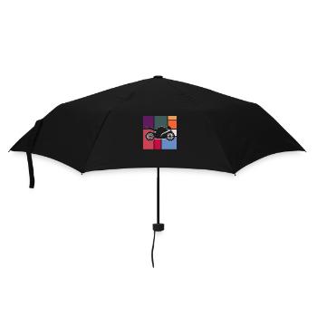 Motocyclette - Parapluie standard - noir - Devant