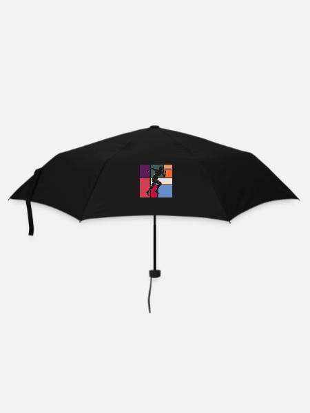 Joggen - Regenschirm (klein) - Schwarz