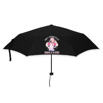 Facilement distrait par l’anime et la K-Pop - Parapluie standard - noir - Devant