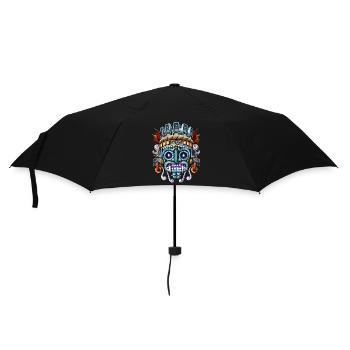 Aztekischer Gott Tlaloc - Regenschirm (klein) - Schwarz - Vorne