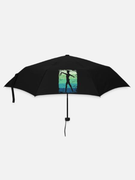 Ballett Tänzer Vintage Mann Ballerino - Regenschirm (klein) - Schwarz