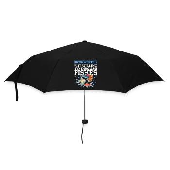 Aquaristik Aquarium Aquarianer Zierfisch Geschenk - Regenschirm (klein) - Schwarz - Vorne