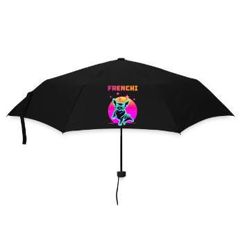 Synthwave Frenchie Bulldog Dog Lover Frenchie - Parapluie standard - noir - Devant