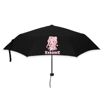 Filles Manga Anime Karaoké - Parapluie standard - noir - Devant