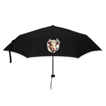 Cow Cows Cow Head Agriculture Farmer - Umbrella (small) - black - Front