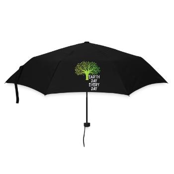 Earth Day Everyday Environmental Awareness - Umbrella (small) - black - Front
