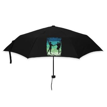 Ballet Dance Couple Vintage Ballerina - Umbrella (small) - black - Front