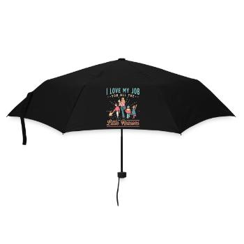 Childcare Worker I Love My Job For All Babysitting - Umbrella (small) - black - Front