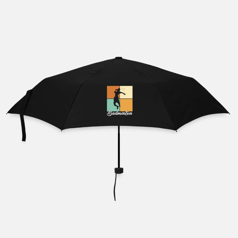 Badminton - Regenschirm (klein) - Schwarz