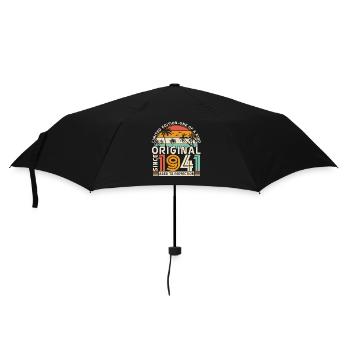 Gift 82-83rd birthday 1941 - Umbrella (small) - black - Front