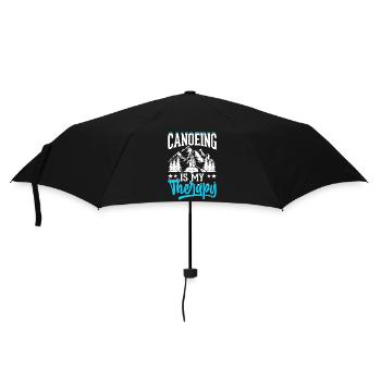 Kanu Kanut Kanutin Kanufahrer - Regenschirm (klein) - Schwarz - Vorne