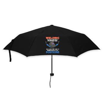 Welding Saved Me - Regenschirm (klein) - Schwarz - Vorne
