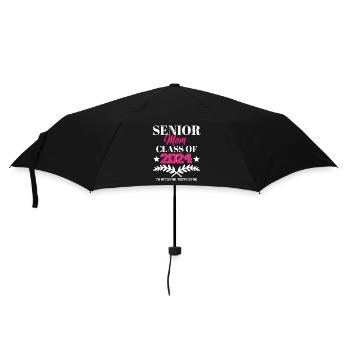 Senior Mom Class of 2024 Proud Mother Graduation - Umbrella (small) - black - Front