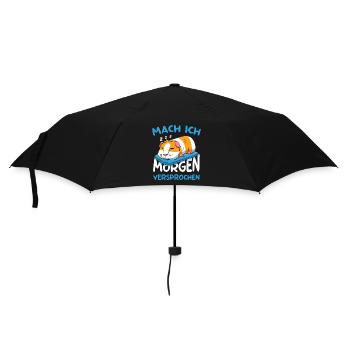 Mach Ich Morgen Versprochen Meerschweinchen - Regenschirm (klein) - Schwarz - Vorne