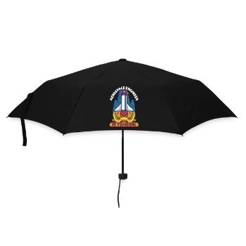 Astronaut Astronomie Sonnensystem Weltraum Kinder - Regenschirm (klein) - Schwarz - Vorne