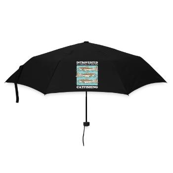 Anglers Catfish Fishing | Fish Fishing Gift - Umbrella (small) - black - Front