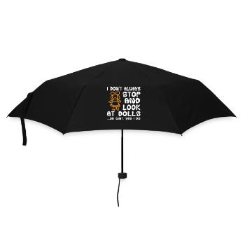 Doll Collector T-Shirt Saying - Umbrella (small) - black - Front