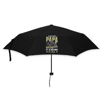 Papa Et Routier Cadeau Camionneur - Parapluie standard - noir - Devant