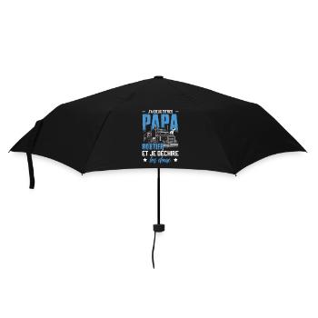 Papa Et Routier Chauffeur De Camion - Parapluie standard - noir - Devant