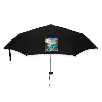 Lac Michigan - Parapluie standard - noir - Devant