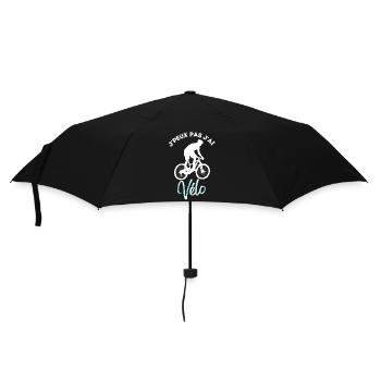 Je peux pas j ai vélo cadeau humoristique - Parapluie standard - noir - Devant
