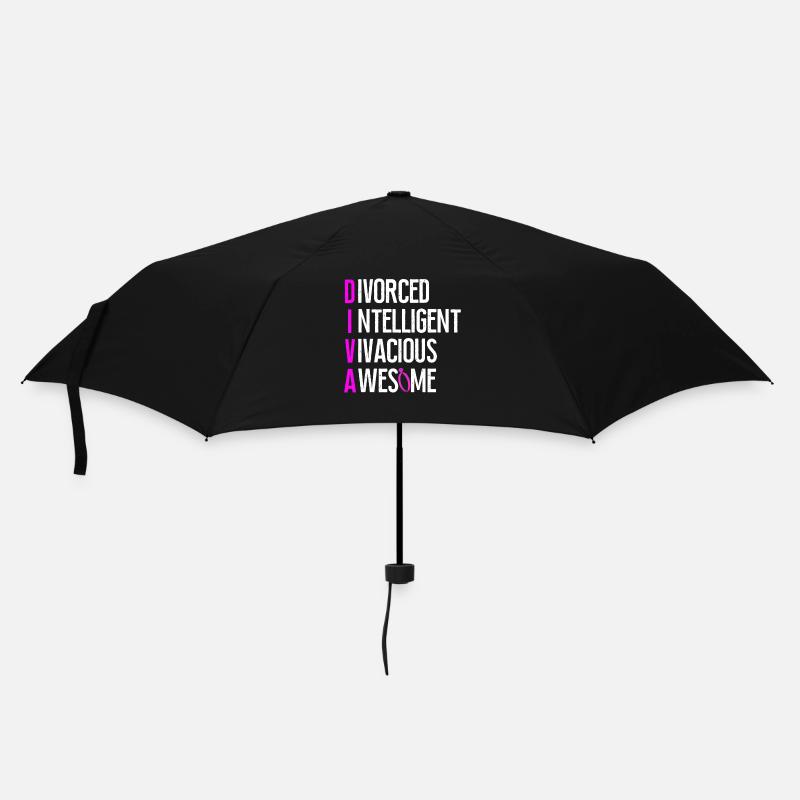 Happy Divorce Party Divorced - Regenschirm (klein) - Schwarz