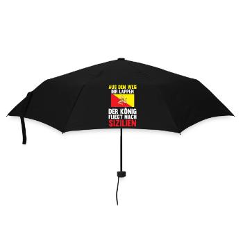 Sizilianer Sizilianisch König Sizilien - Regenschirm (klein) - Schwarz - Vorne