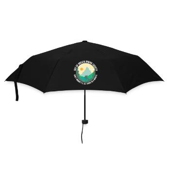 Out of Breath Hiking Society Funny Hiker Trekking - Umbrella (small) - black - Front
