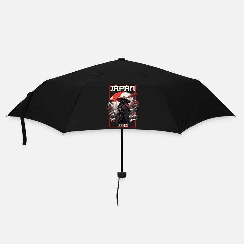Asie 80s Samouraï Rétro Japonais Samouraï - Parapluie standard - noir
